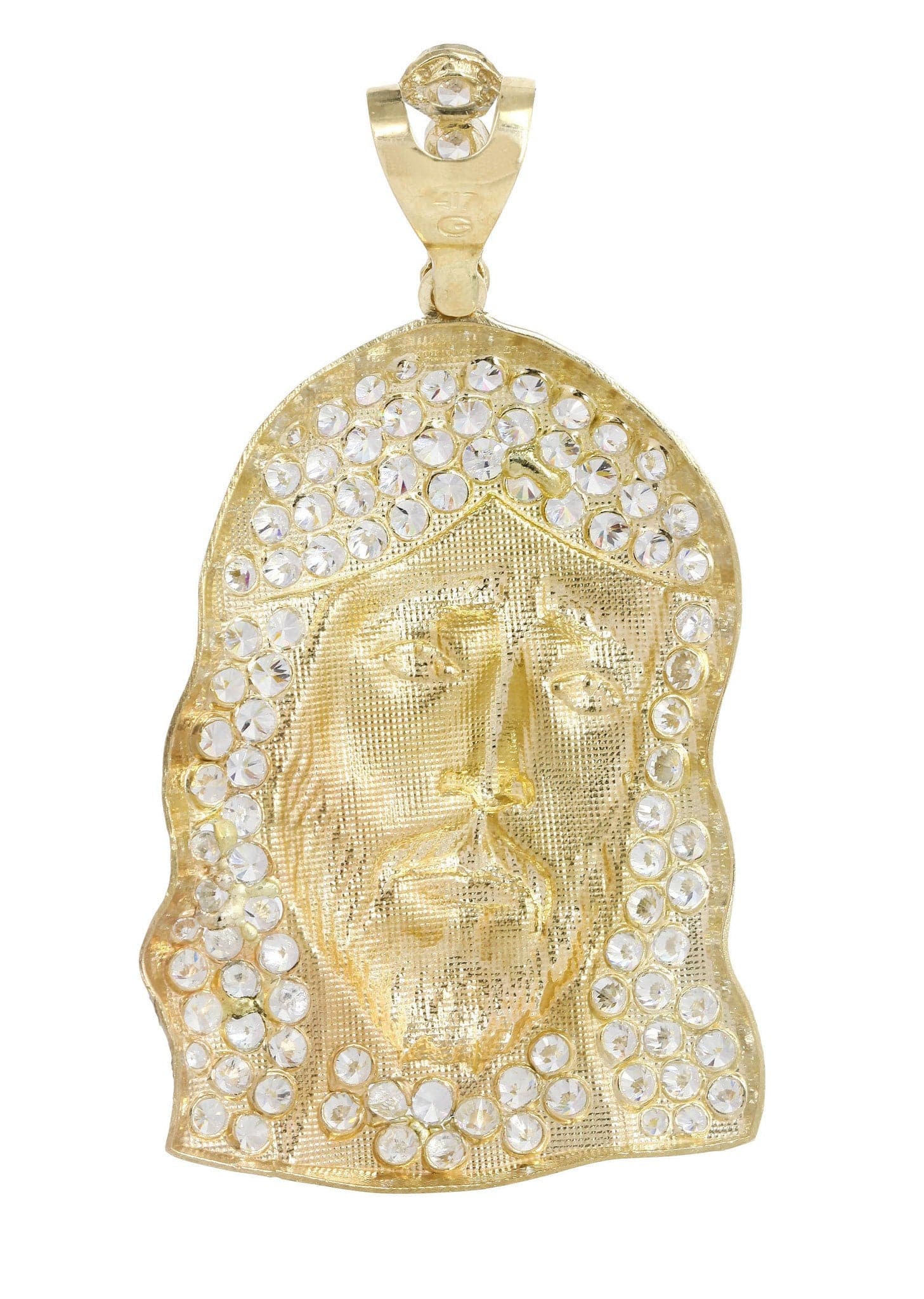 10K Gold Jesus Piece Pendant Necklace - 15.3 Grams Solid Gold Religious Jewelry for Men & Women - Perfect for Church, Gifts & Everyday Wear
