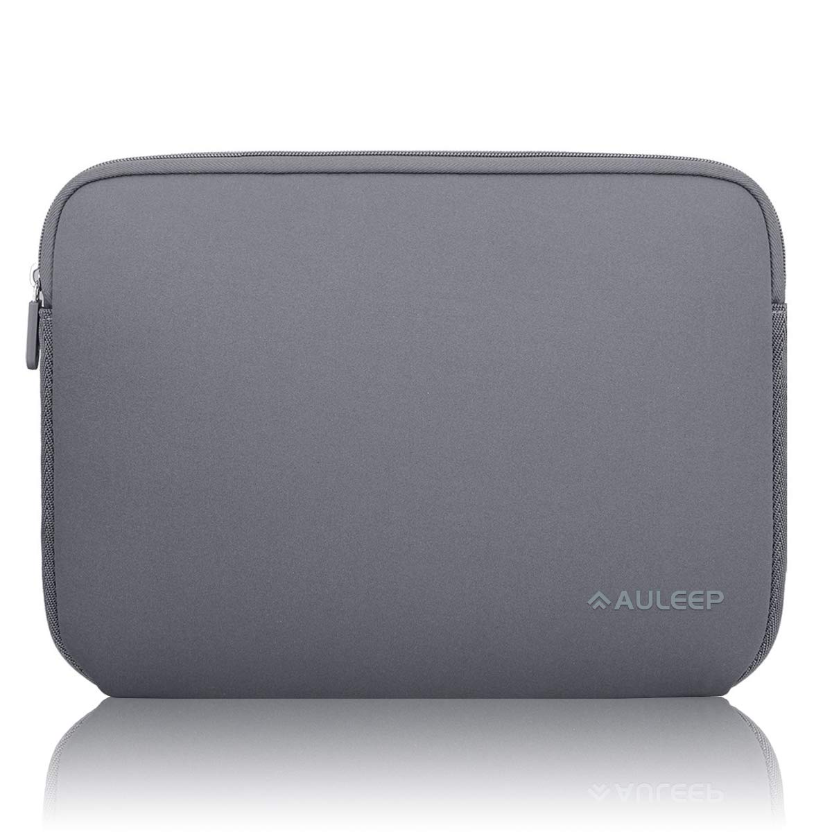 AULEEP 15-15.6 Inch Neoprene Laptop Sleeve, Water-Resistant Notebook & Tablet Carrying Case for Acer/Asus/Dell/Lenovo/HP, Gray - Perfect for Travel, Office, and School Use