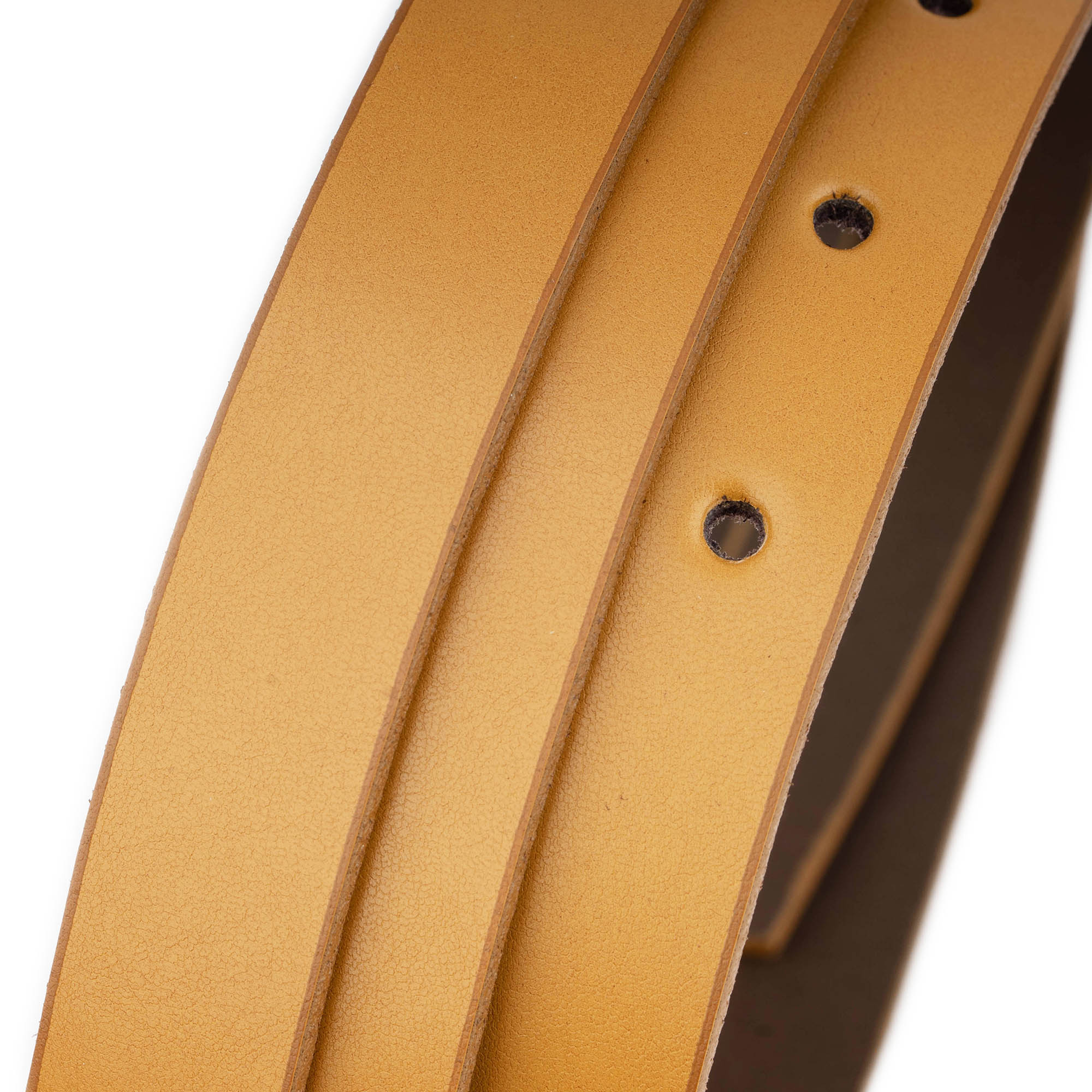 YSL Replacement Leather Belt Strap - Mustard Brown 1.5 cm Width for Women | Fashion Accessory for Office, Casual & Special Occasions