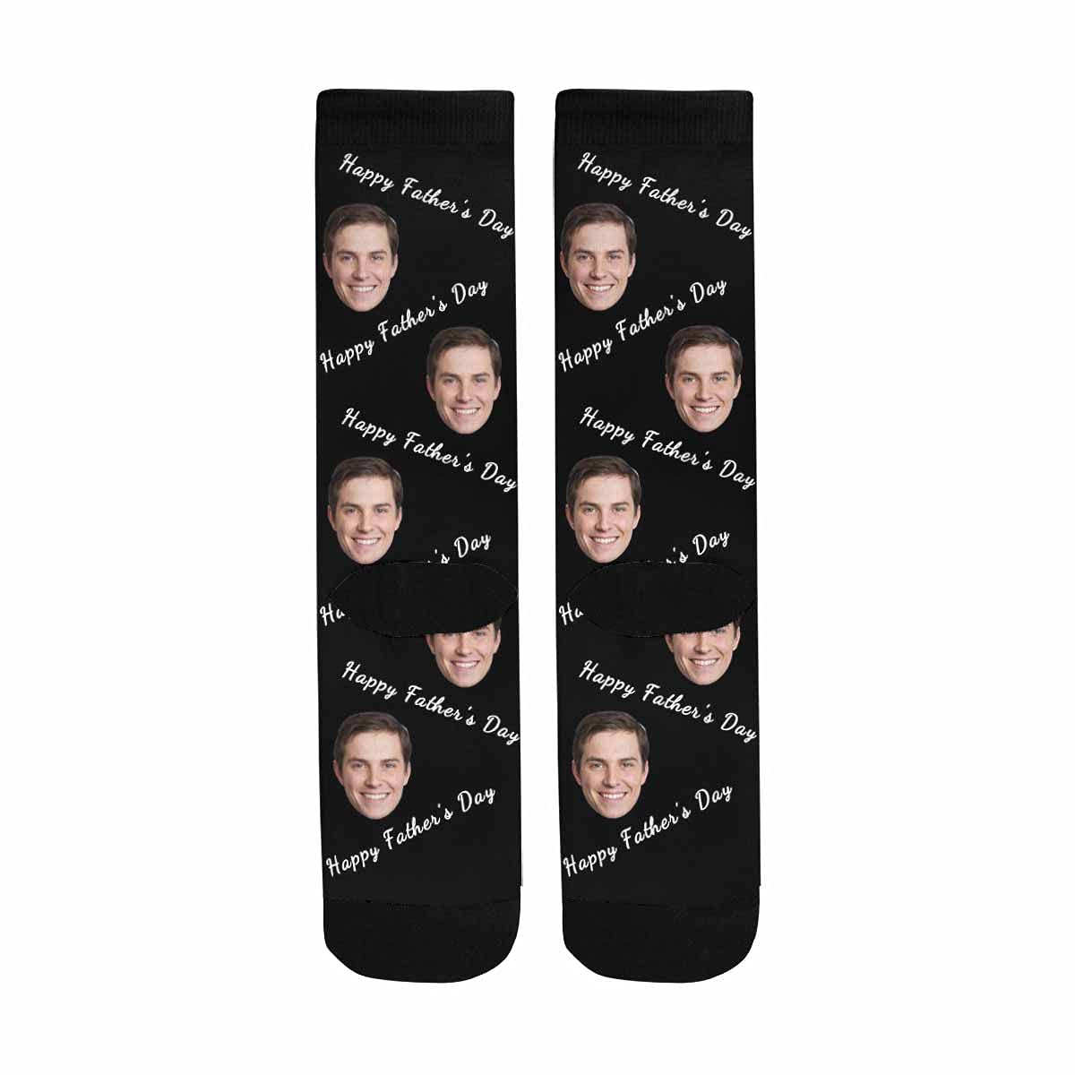 Custom Face Socks for Men - Personalized Father's Day Gift with 'Best Dad Ever' Design - Funny Novelty Socks for Gifts, Holidays & Special Occasions