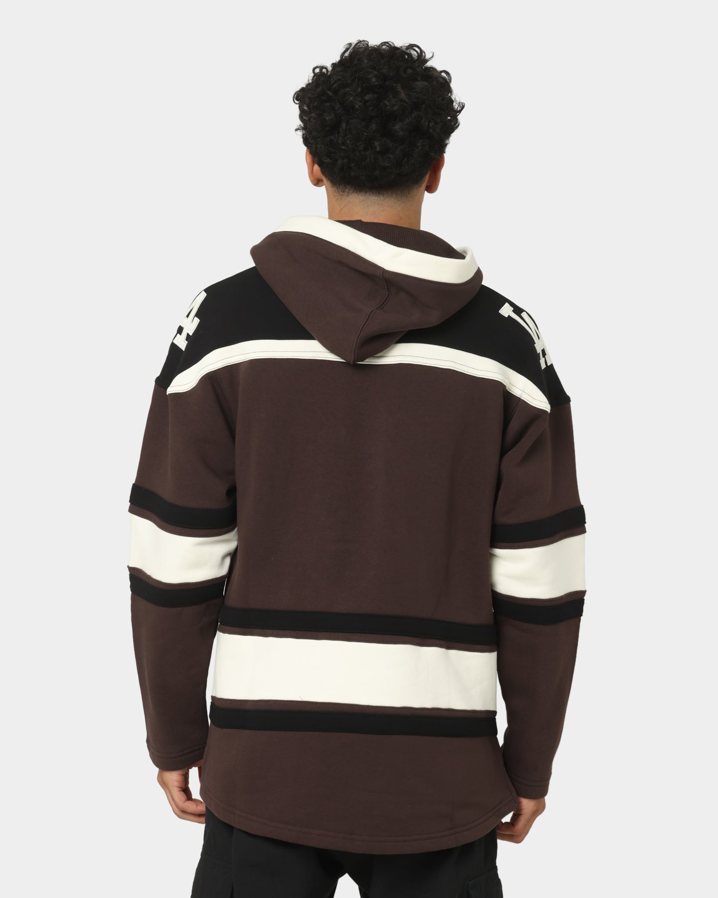47 Brand Los Angeles Dodgers Superior Lacer Hoodie Brown - Cozy Baseball Fan Apparel for Game Day & Casual Wear