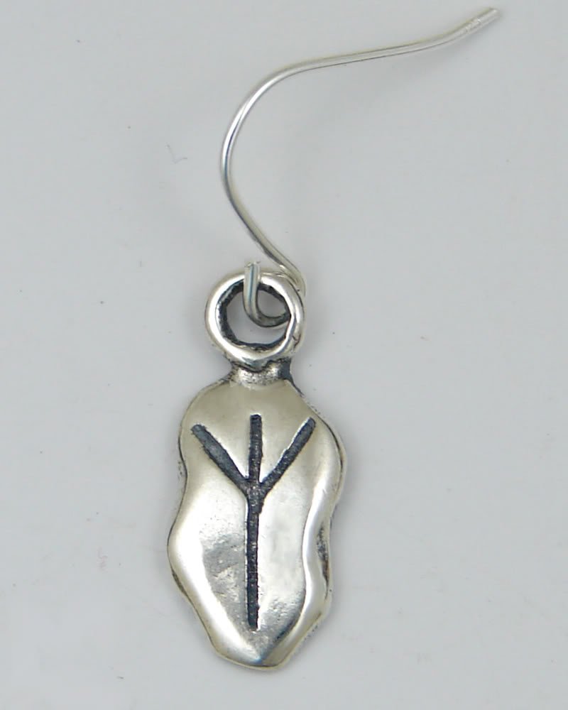 925 Sterling Silver Protection Rune Drop Dangle Earrings for Women | Norse Viking Jewelry | Perfect for Everyday Wear & Spiritual Protection