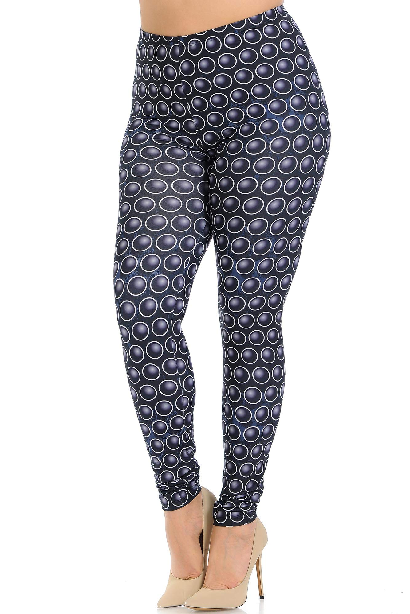 Premium Women's Plus Size Leggings - Ultra Soft Creamy Comfort Stretch Yoga Pants - USA Fashion™ - Perfect for Workout, Yoga, Lounge & Everyday Wear
