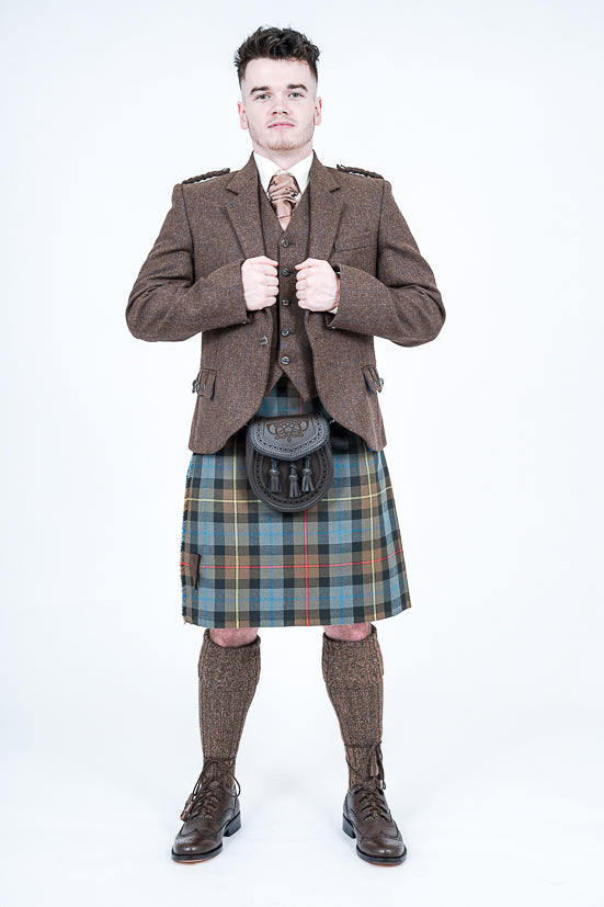 Stylish Brown Tweed Crail Outfit for Women - Vintage-Inspired Jacket & Skirt Set - Perfect for Fall Fashion, Office Wear & Special Occasions