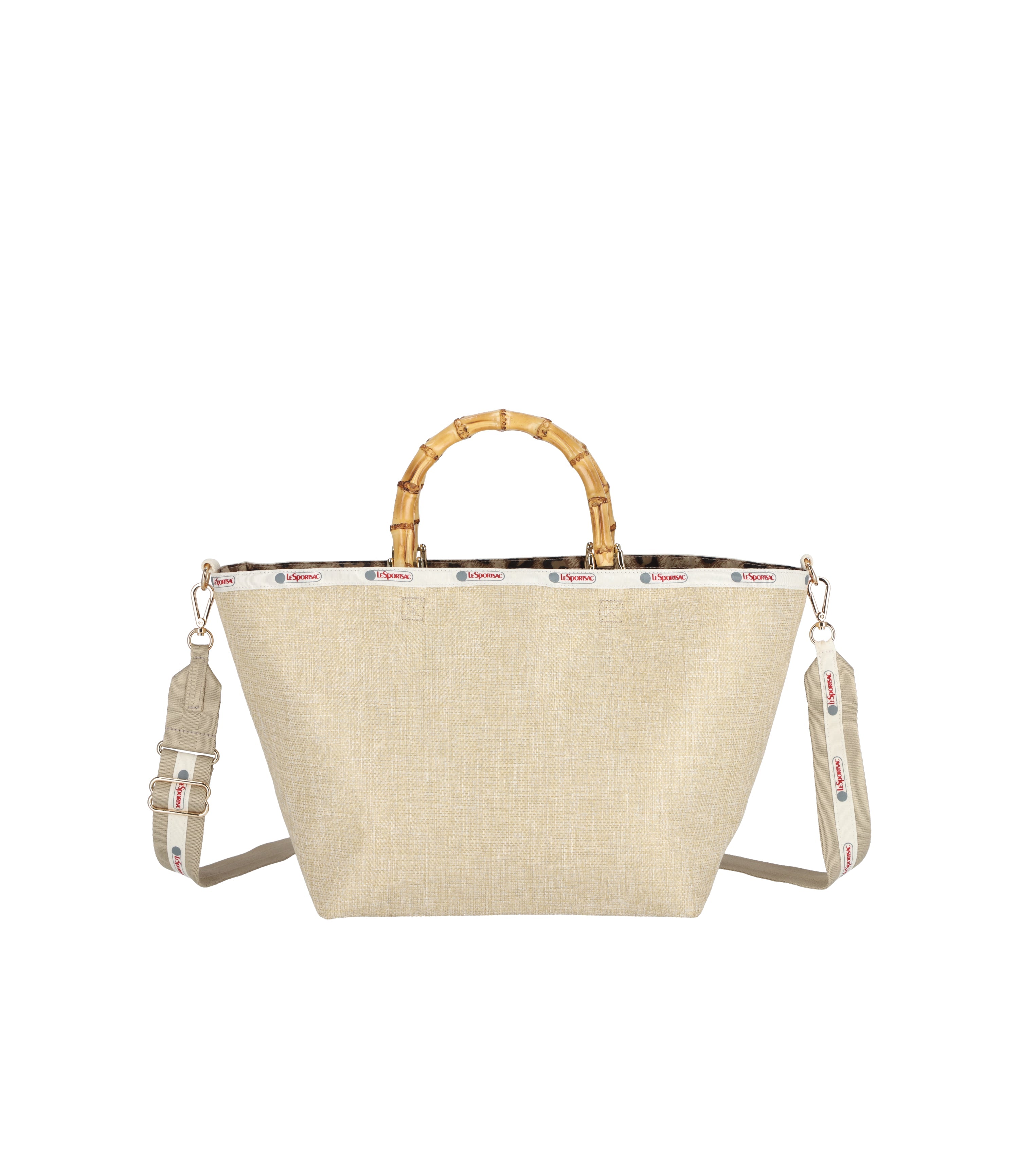 Eco-Friendly Medium Bamboo Tote Bag with Adjustable Strap - Perfect for Grocery Shopping, Beach Trips & Daily Use