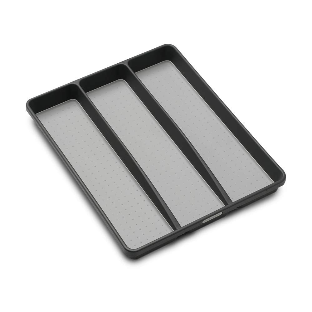 Madesmart Classic Large Utensil Tray with Soft Grip - Non-Slip Kitchen Drawer Organizer for Utensils, Silverware & Tools | BPA-Free Granite Design | Perfect for Home, Office & Dorm Organization