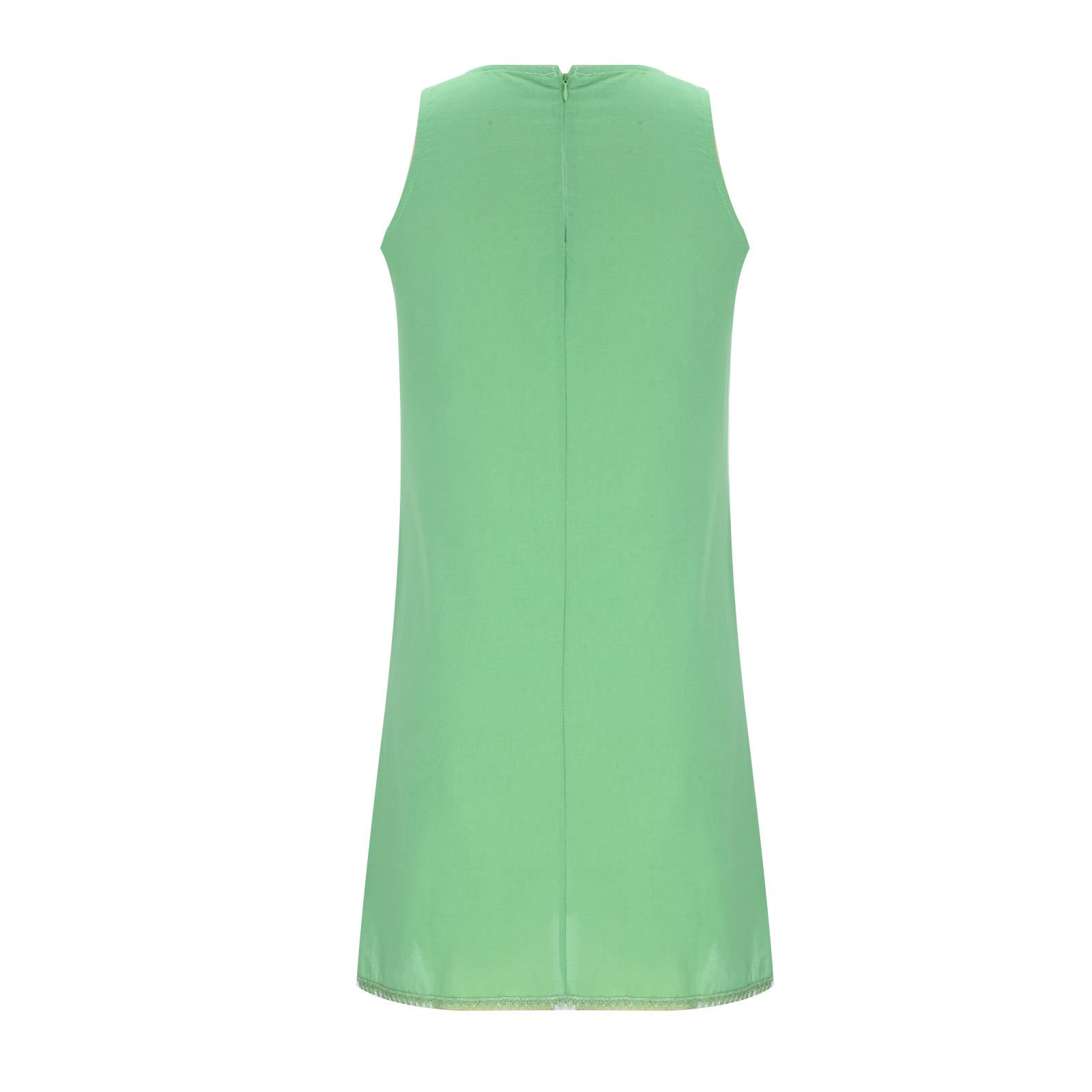 Women's Cotton Linen Sundress - Sleeveless Summer Beach Dress for Casual Outings