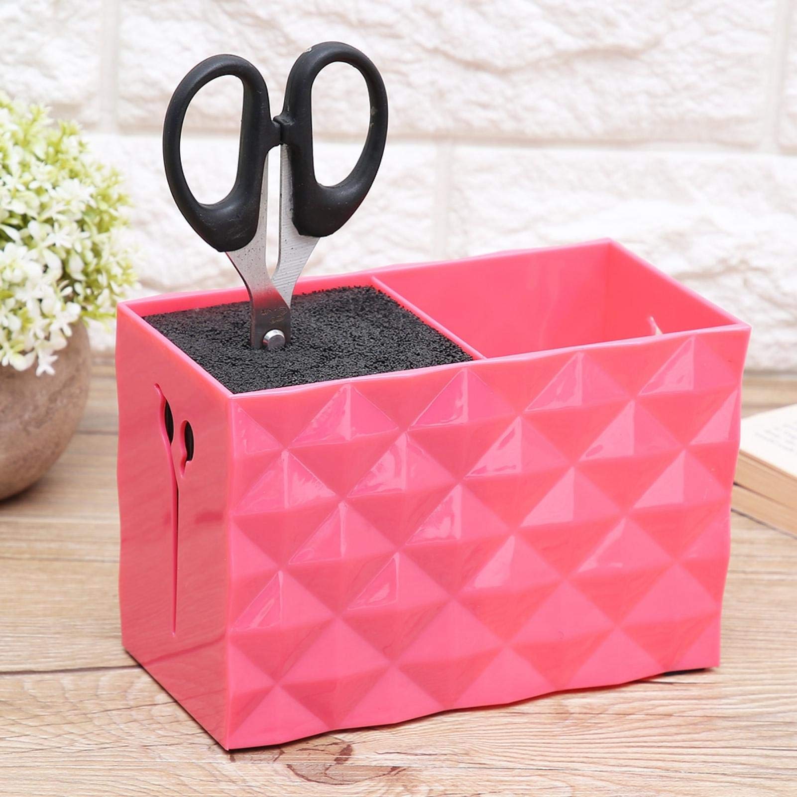 Professional Grooming Scissor Holder & Storage Box for Hairdressers - Multi-Layer Organizer for Scissors, Combs & Tools (Red) - Perfect for Salon, Barbershop & Home Hair Styling