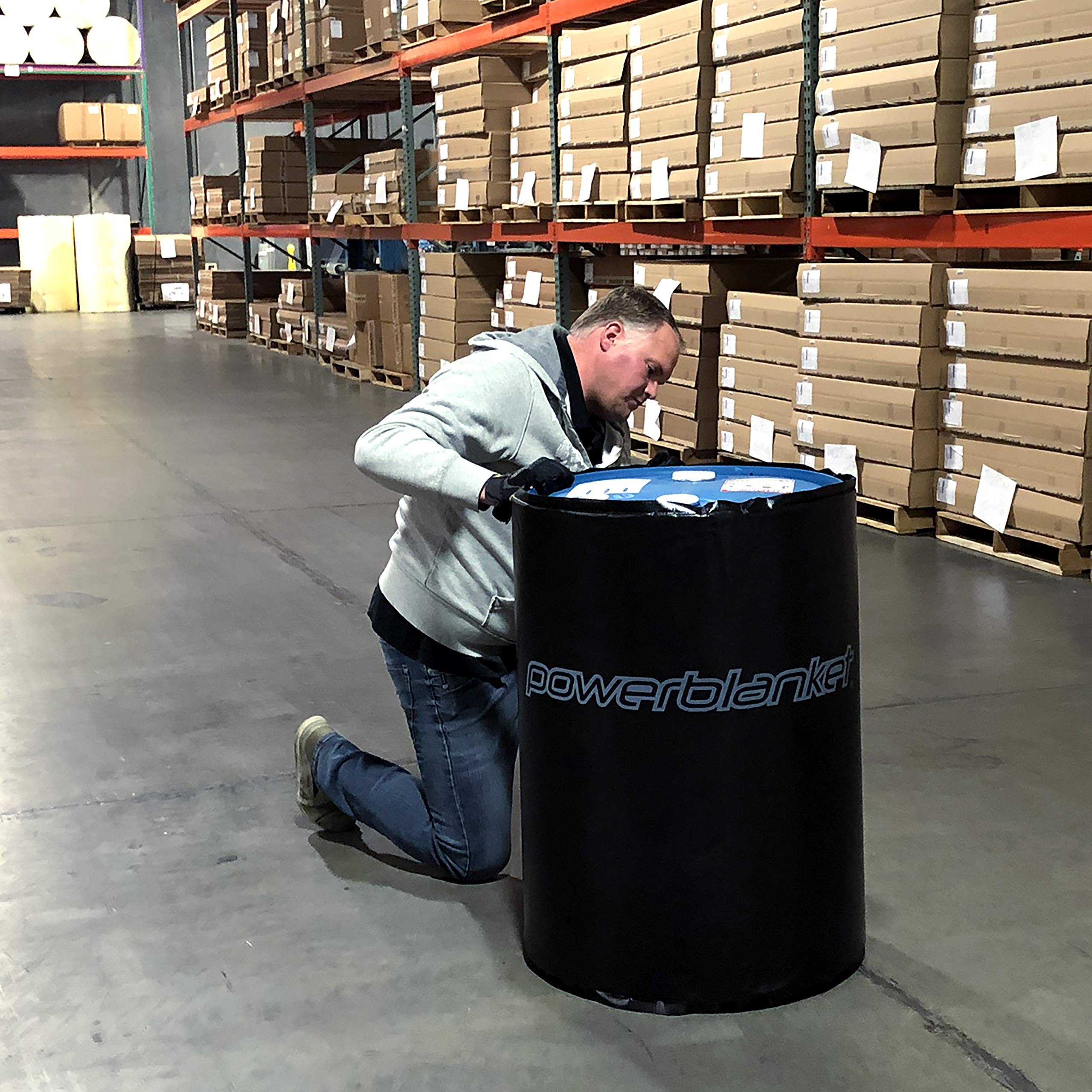 Powerblanket BH30-RR 30 Gallon Drum Heater - Industrial Grade Electric Barrel Warmer for Chemicals, Oil & Viscous Liquids - Perfect for Winter Storage, Manufacturing & Outdoor Worksites