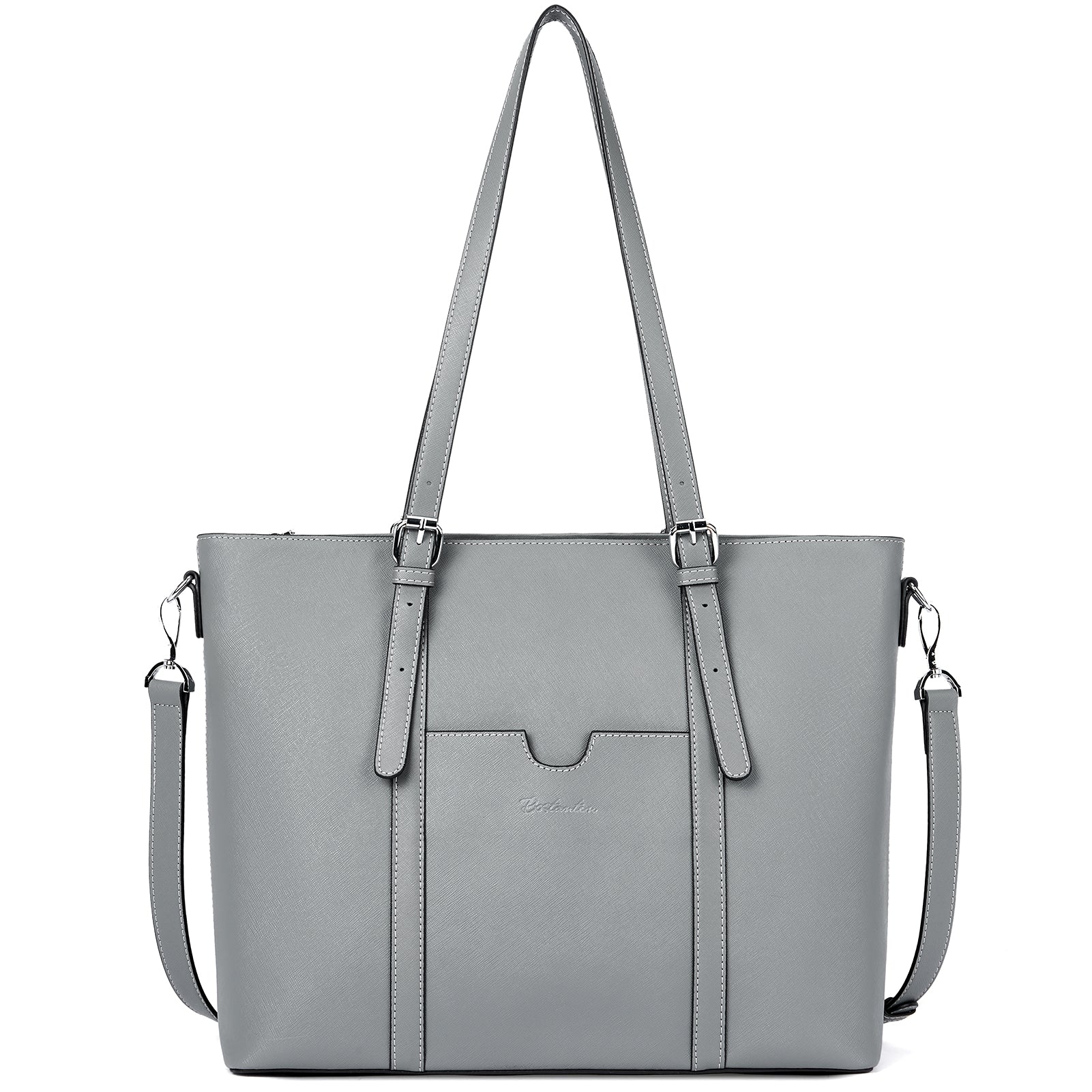 Carol Women's Vintage Leather Briefcase Tote Bag - Stylish Work Bag for Office, Business & Travel