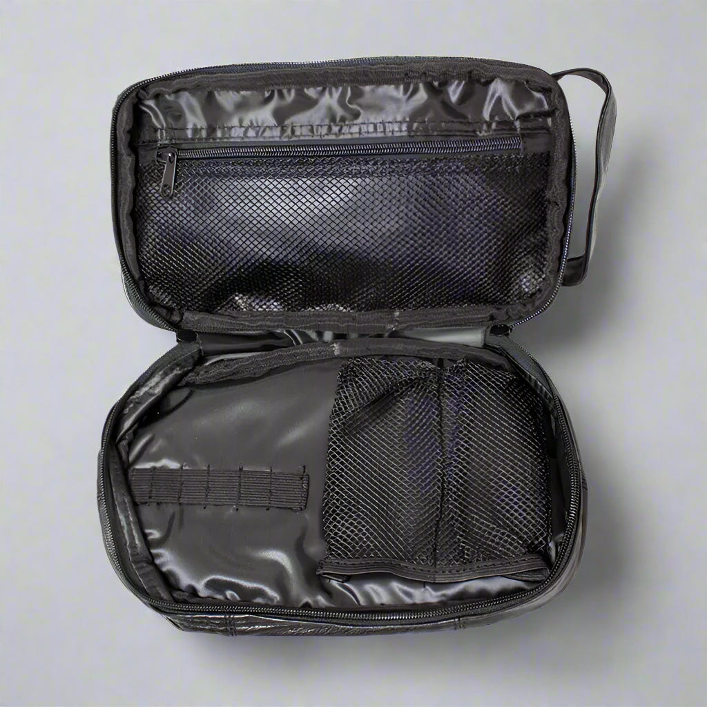 Premium Leather Toiletry Bag for Travel - Waterproof & Durable Cosmetic Organizer - Perfect for Men & Women Travel Accessories, Gym, Camping, and Business Trips
