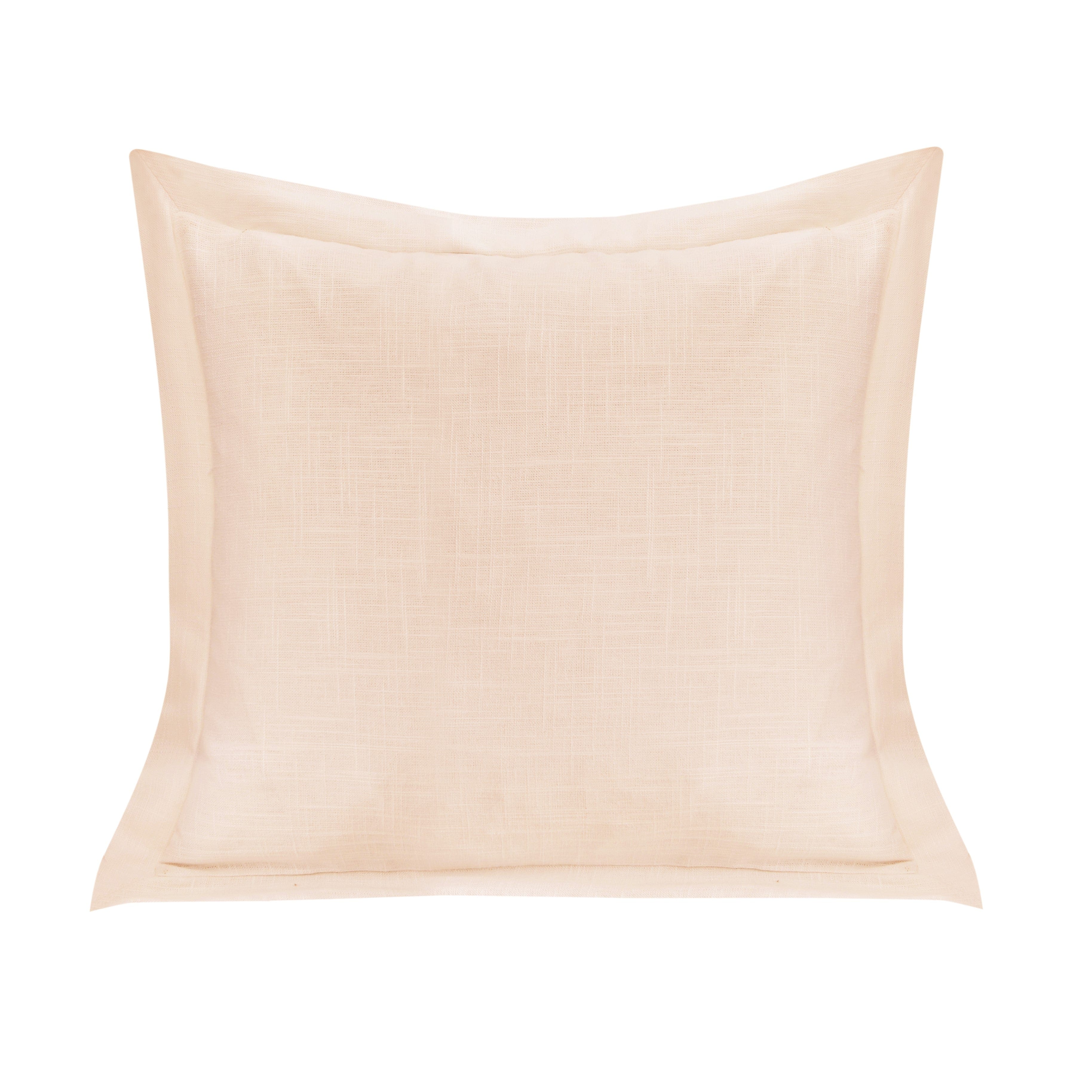 Premium Single Flanged Washed Linen Pillow Cover - Breathable & Soft Bedding for Home Decor, Boho & Farmhouse Style - Perfect for Living Room, Bedroom & Guest Room