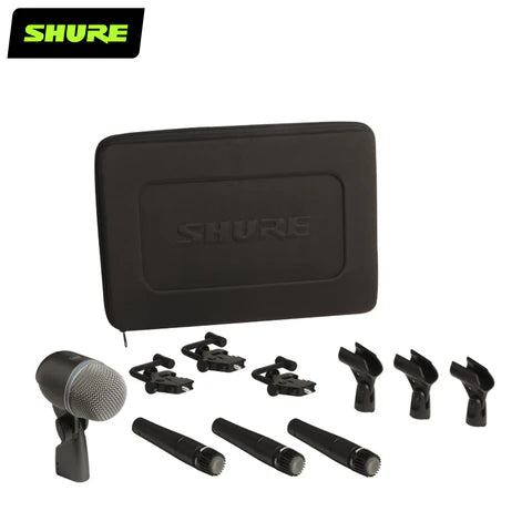 Shure DMK57-52 Drum Microphone Kit - Professional Drum Mic Set for Live Performances & Studio Recording - Perfect for Drummers, Sound Engineers & Music Producers