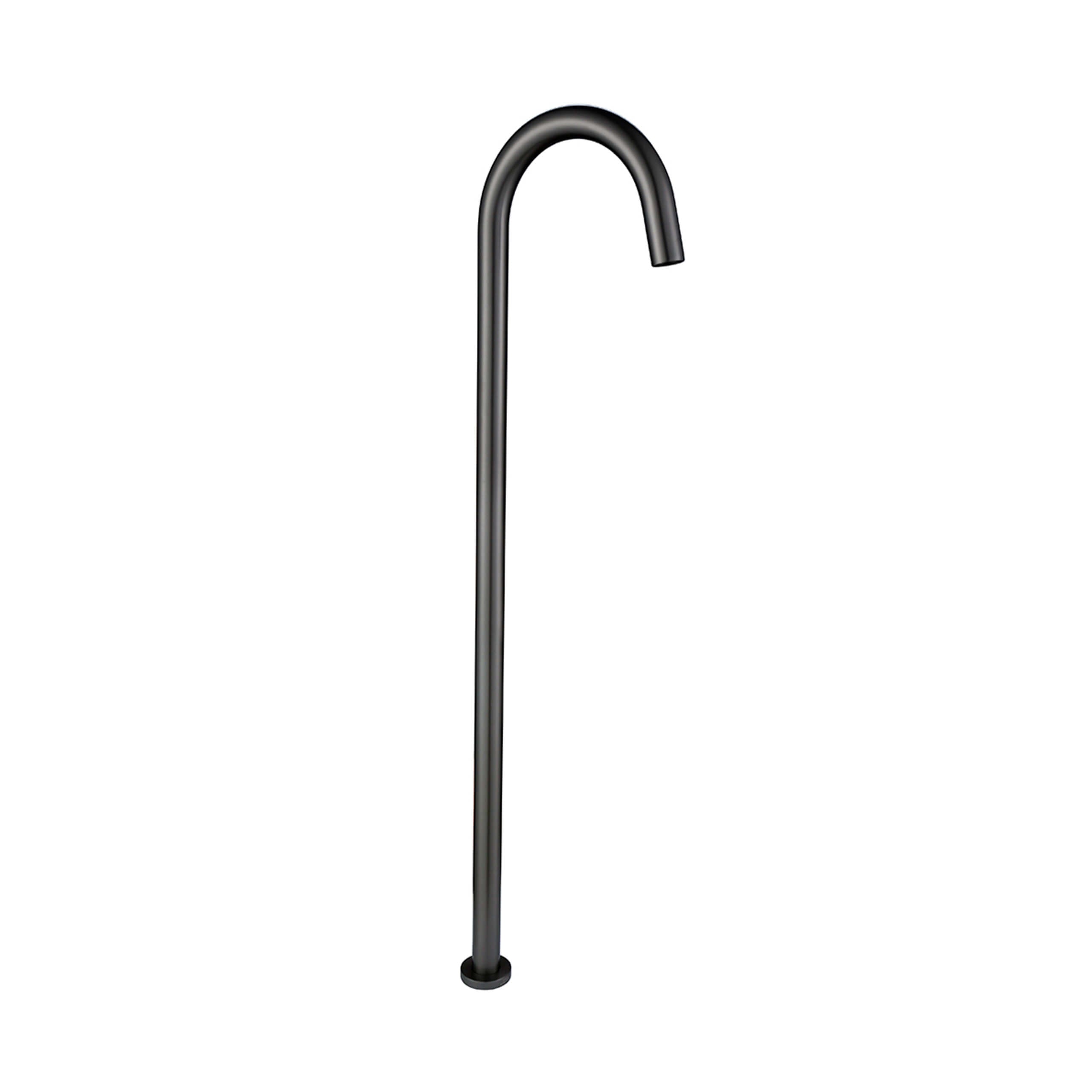 ADP Bloom Floor Bath Spout - Brushed Gunmetal Finish - Modern Bathroom Faucet for Freestanding Tubs - Perfect for Spa, Luxury Bathroom and Relaxation Areas