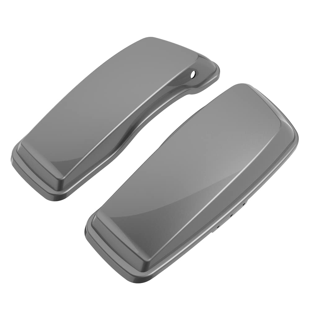 Advanblack Motorcycle Saddlebag Lids - Compatible with Harley-Davidson Touring, Road Glide, Street Glide Special & Road King (2014-2023 Models) - Durable Replacement Hard Bag Covers for Long Rides & Custom Bike Upgrades