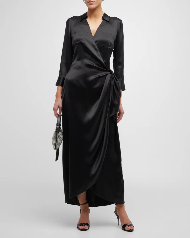 L'Agence Kadi Dress - Women's Elegant Floral Midi Dress for Summer, Party & Special Occasions | Perfect for Weddings, Cocktails & Date Nights