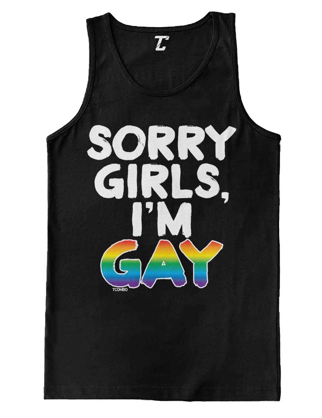 Funny LGBTQ Pride Men's Tank Top - 'Sorry Girls, I'm Gay' Slogan Shirt for Gay Pride Events, Parades & Casual Wear