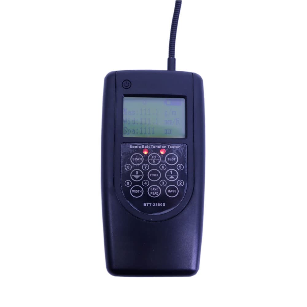 BTT-2880S Digital Sonic Belt Tension Tester 10-680Hz - Portable Belt Tension Gauge for Industrial Maintenance, Automotive Timing Belts, and Conveyor Systems