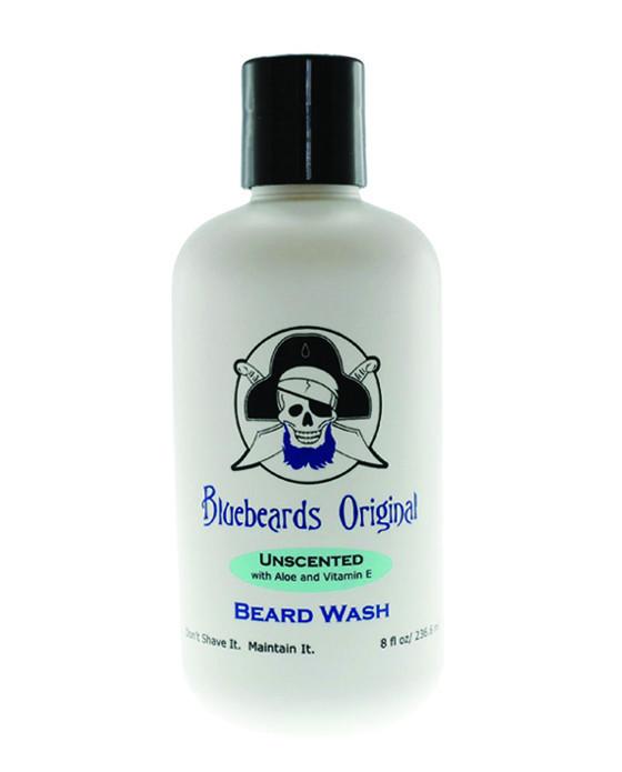 Bluebeards Original Unscented Beard Wash for Men - 8oz/236ml - Gentle Cleansing & Moisturizing - Perfect for Daily Beard Care & Grooming Routine
