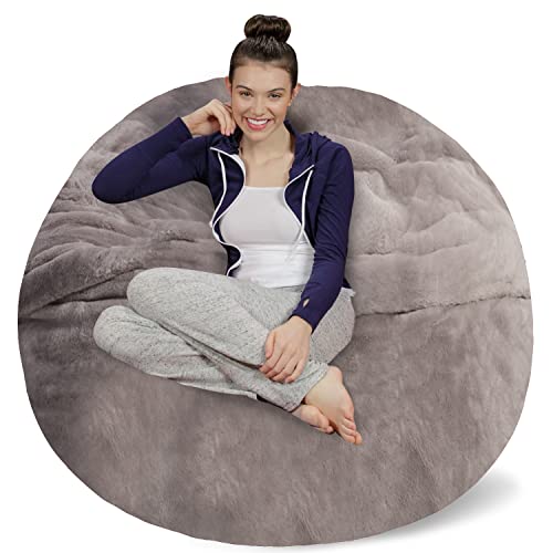 Plush Faux Rabbit Fur - Gray