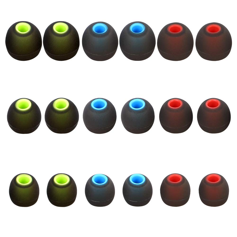 Premium Replacement Earbud Tips - 9 Pairs (S/M/L Sizes) - Soft Silicone Ear Tips for Secure Fit & Noise Isolation - Compatible with AirPods, Galaxy Buds & Most Wireless Earbuds - Perfect for Workouts, Commuting & Travel