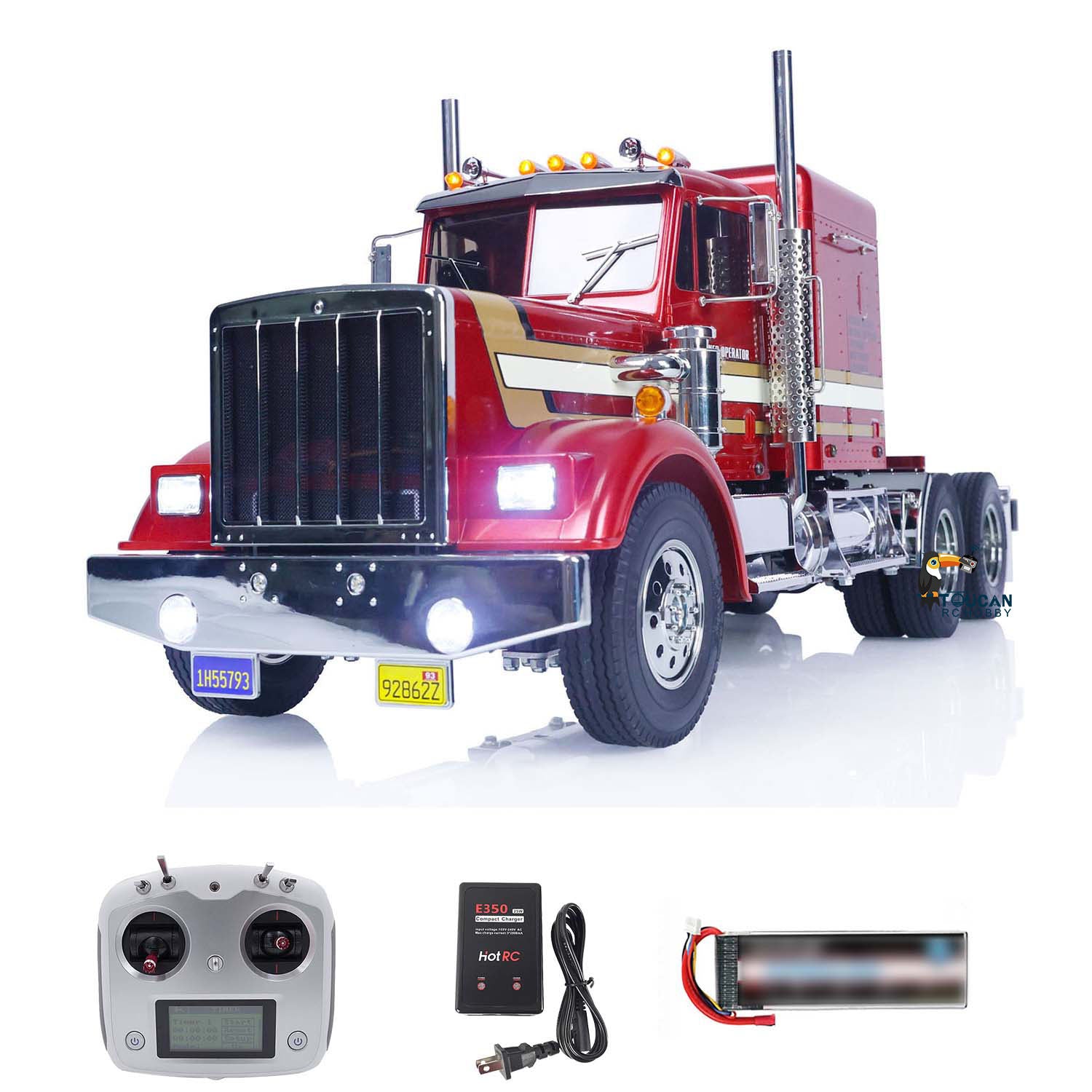 TAMIYA 1/14 Scale 6x4 RC Tractor Truck Model 56301 - Ready-to-Run RTR with Sound & Light System, ESC - Remote Control Construction Vehicle Toy for Adults & Kids - Perfect for Off-Road Racing, Construction Play & Collecting