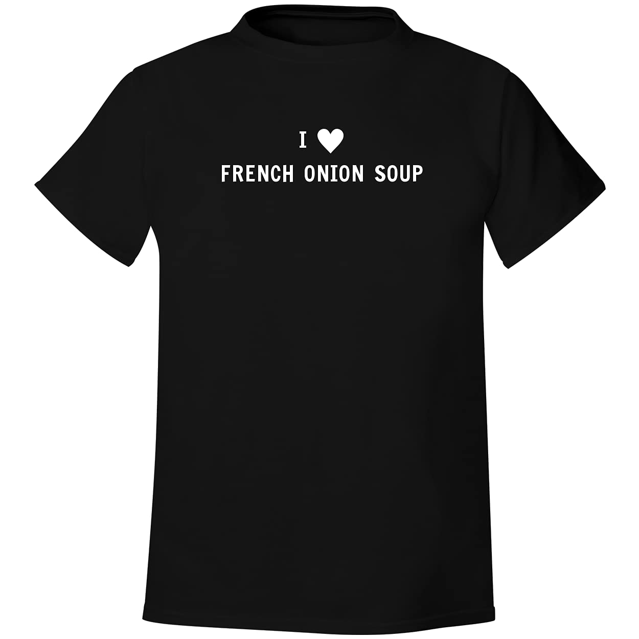 I Heart Love French Onion Soup Men's Soft Comfortable T-Shirt - Casual Wear, Gift for Food Lovers, Funny Graphic Tee for Everyday Outfits