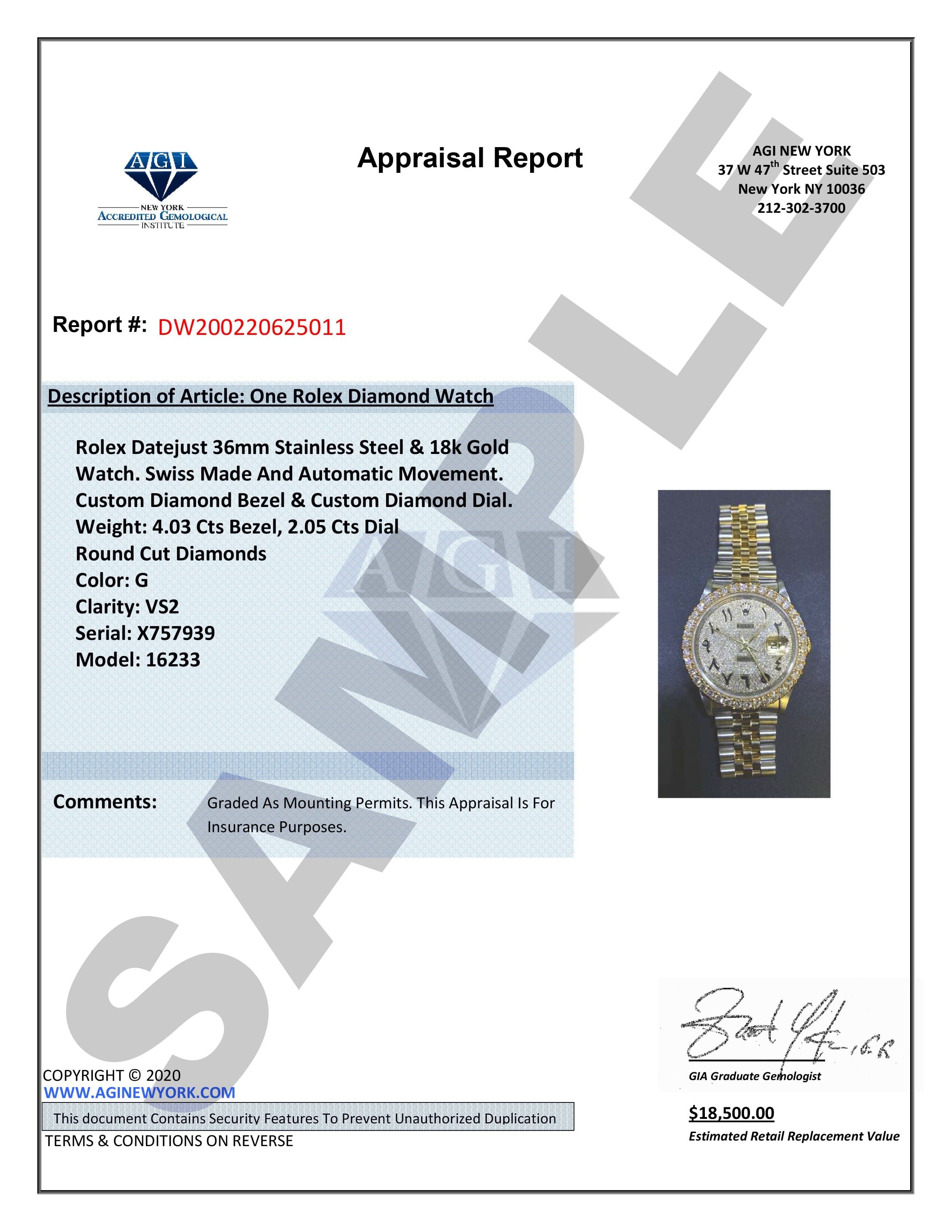 Luxury Diamond Iced Out Rolex Datejust 41 Watch - 25 Carats Genuine Diamonds | Custom Black Arabic Numeral Diamond Dial | Two-Tone Gold & Steel | Jubilee Bracelet | Perfect for Gifts, Special Occasions & Luxury Fashion Statements