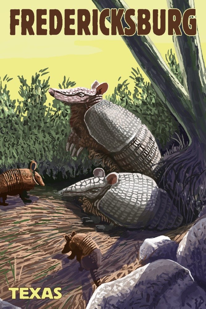 Premium Armadillo Metal Wall Art - 24x36 Texas-Themed Aluminum Decor for Home & Office - Perfect for Western, Ranch & Southwestern Style Decorations