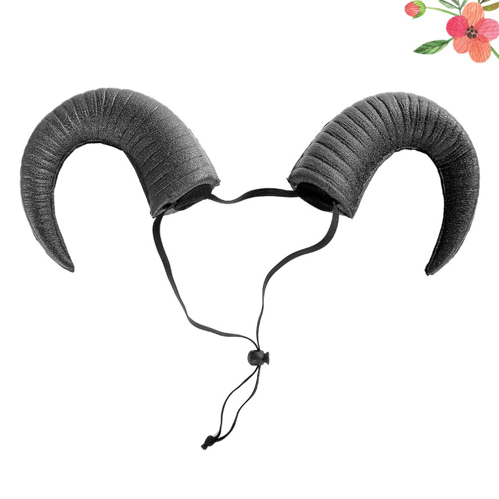 Holibanna Black Halloween Horns Headband - Gothic Devil Horns for Cosplay, Costume Party, Masquerade & Carnival | Perfect for Halloween, Cosplay Events, Themed Parties & Photo Props