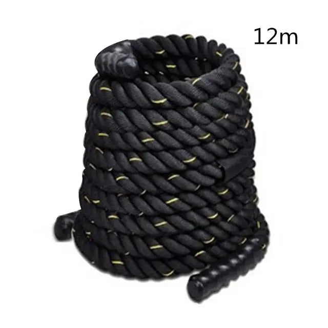 Premium Heavy Battle Rope for CrossFit & Calisthenics Training - 50ft Gym Rope for Full-Body Workout, Strength & Endurance - Perfect for Home Gym, Outdoor Fitness & Functional Training
