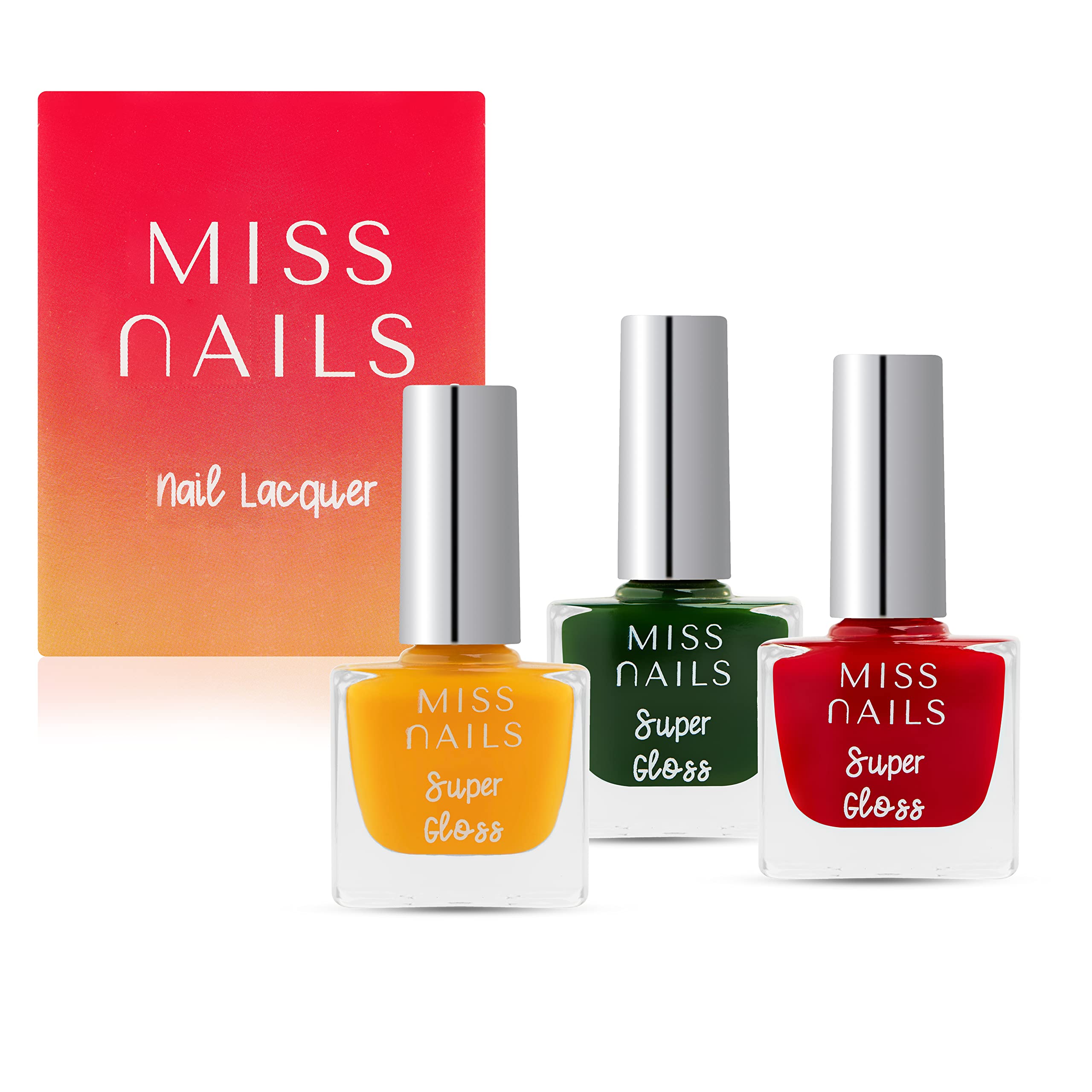 Toxic-Free Super Gloss Nail Polish Set - 3 Pack (SG08) | Ultra Glossy & Shiny Nourishing Enamel for Women | Perfect for Manicures, Pedicures & Salon-Quality Nails at Home