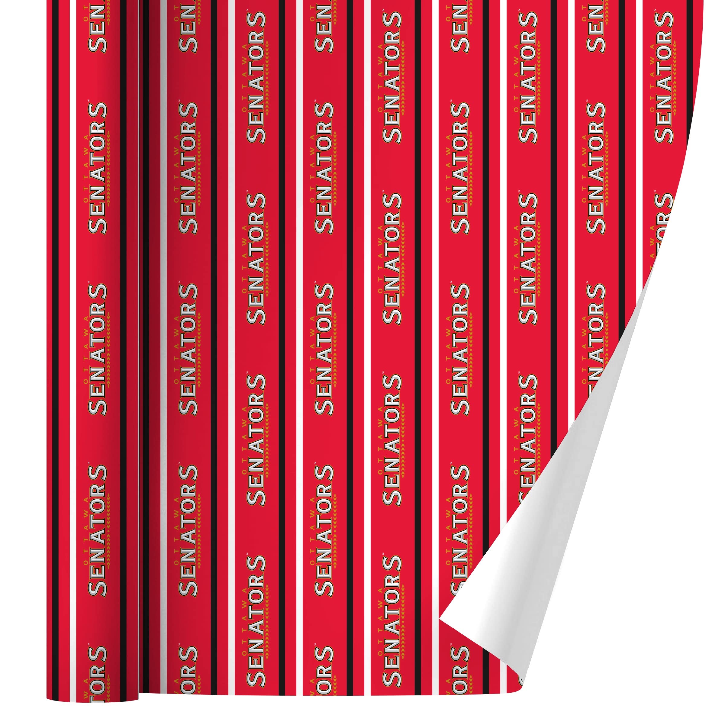 Ottawa Senators NHL Logo Gift Wrap Wrapping Paper Rolls - Perfect for Hockey Fan Gifts, Birthday Presents & Holiday Wrapping