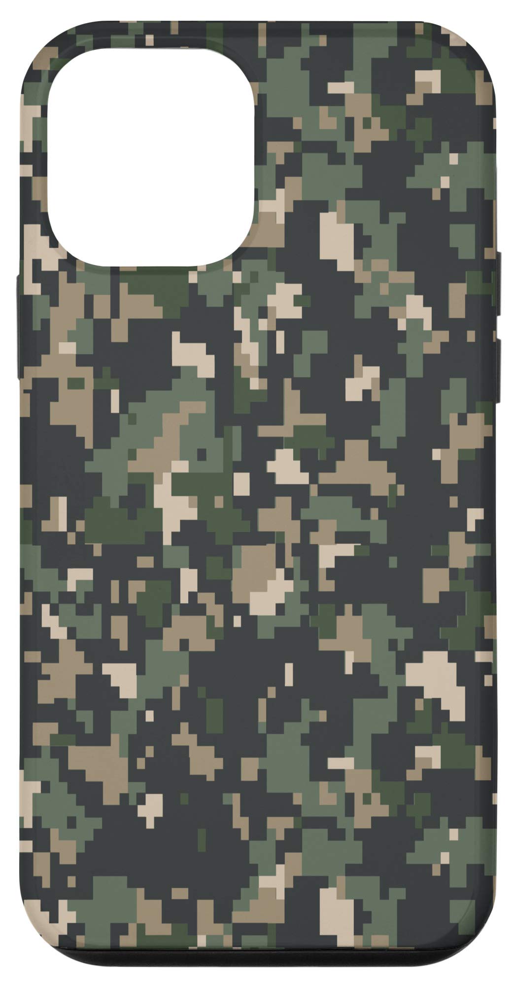 iPhone 12 Mini Case - Woodland Jungle Camo Digital Camouflage Protective Cover | Perfect Gift for Outdoor Enthusiasts & Military Style Lovers | Durable Protection for Hiking, Camping & Daily Use