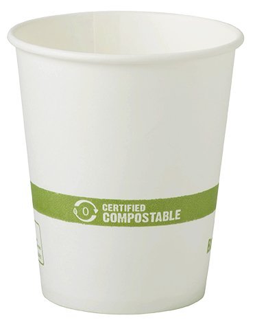 6 oz White Compostable Coffee Cups - Eco-Friendly Biodegradable Paper Hot Cups for Coffee, Tea & Hot Beverages (1000 Count) | Perfect for Offices, Cafés, Parties & Takeout Services