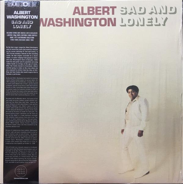 Albert Washington - Sad And Lonely Blues Vinyl Record | Classic Soul & R&B Music for Relaxation, Heartbreak Moments & Vintage Music Collectors