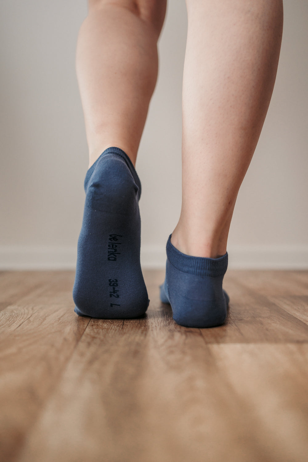 Barefoot Socks for Women & Men - Low Cut Non-Slip Essential Socks in Blue - Perfect for Yoga, Running & Home Comfort