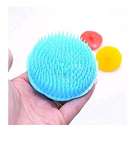 VirtuVend Round Plastic Hair Washing Comb & Scalp Massager - Shower Brush for Men & Women (3-Pack, Multicolor) - Gentle Hair Care & Relaxing Scalp Massage for Bath, Salon & Home Use