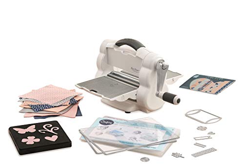Sizzix Big Shot Foldaway Die-Cut Machine - White & Gray Crafting Tool for Scrapbooking, Card Making, and DIY Projects