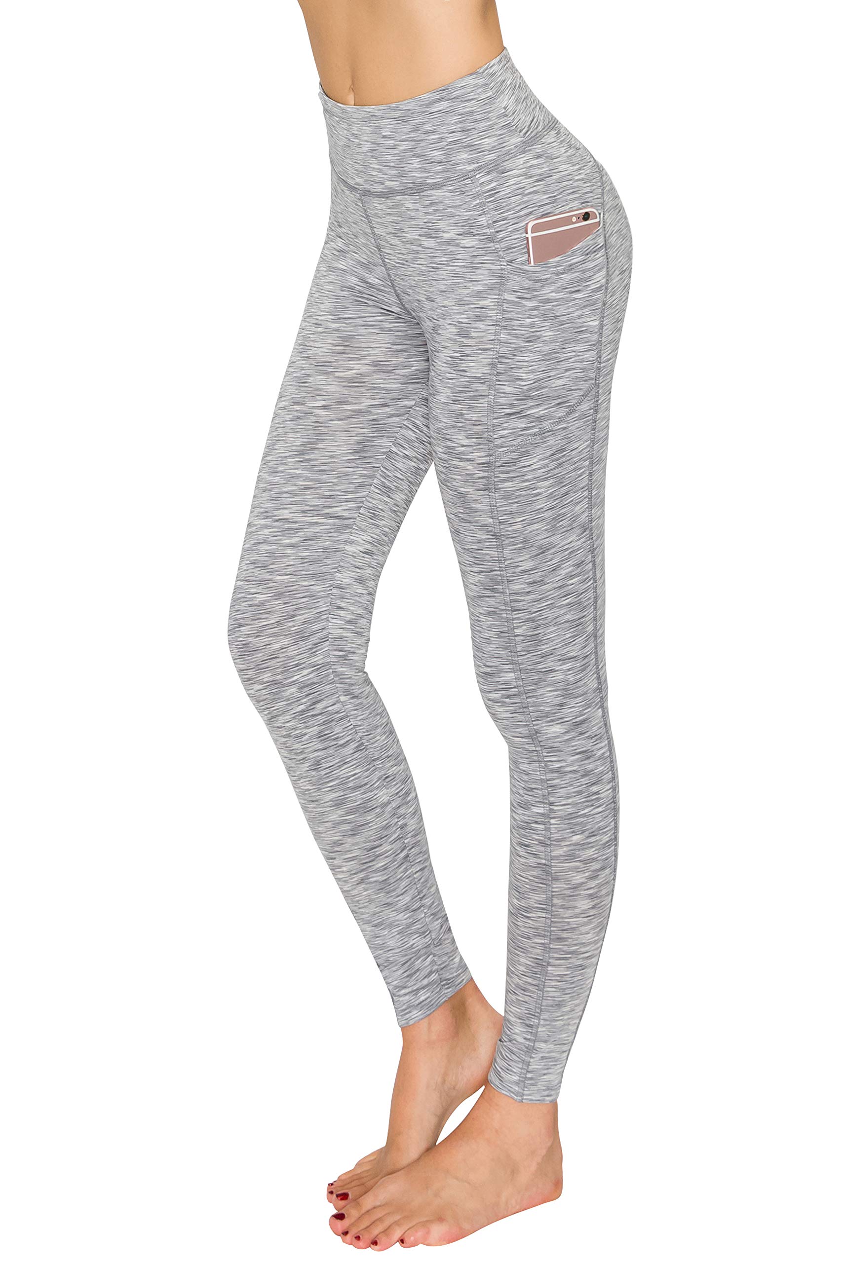ALWAYS Women's High Waisted Yoga Pants - Breathable Mesh Stretch Workout Leggings for Gym, Running & Lounge Wear