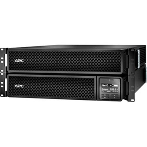 APC SRT3000RMXLT 5KTF Smart UPS SRT 3000VA 208V LCD Rackmount 4U Uninterruptible Power Supply with 12x NEMA 5-20R & 2x L6-20R Outlets, 208V to 120V Transformer - Ideal for Data Centers, Server Rooms & Network Equipment Backup
