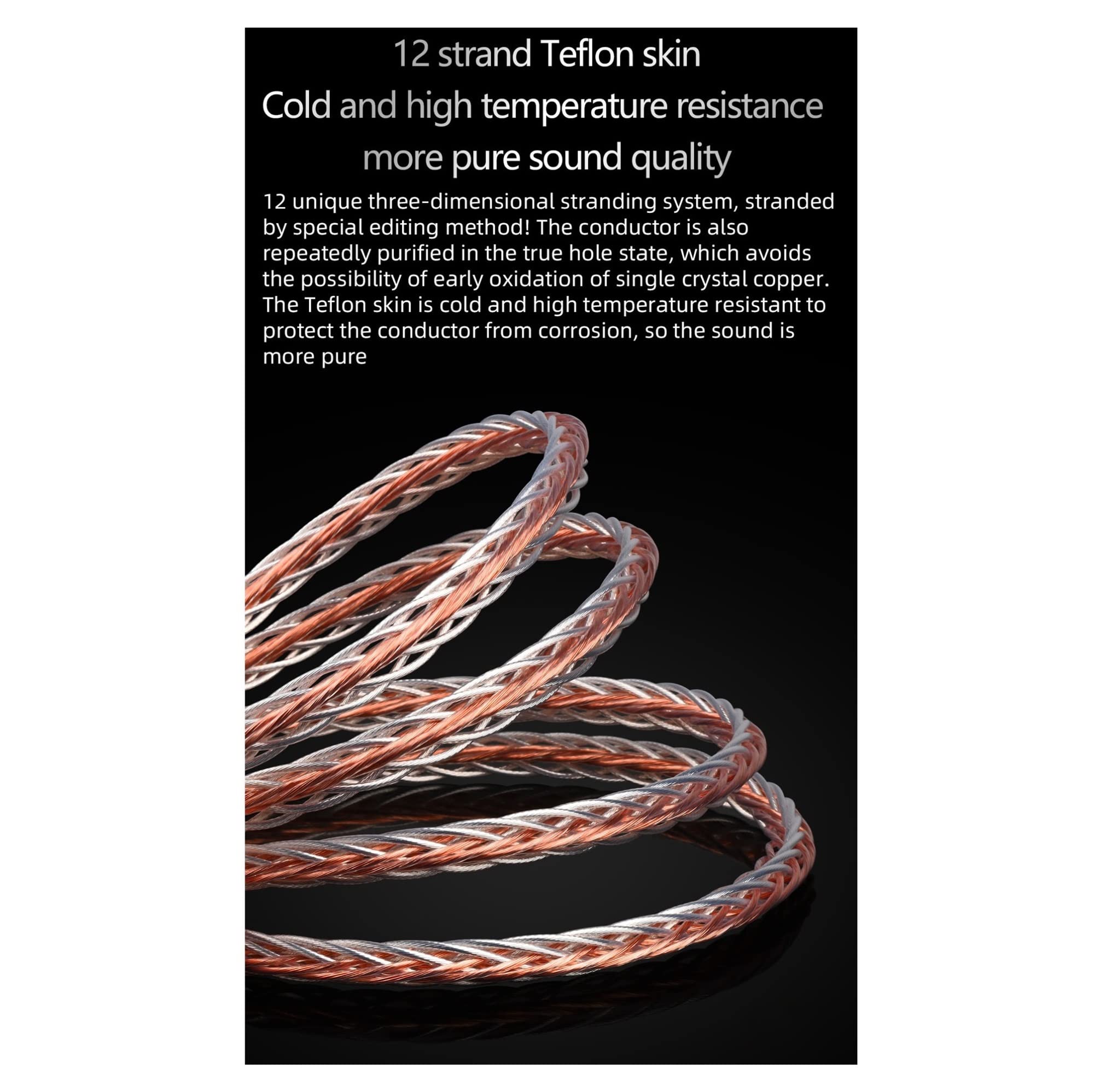 Premium DREEK Hifi OCC & Silver Speaker Cable - 3M High-End Audio Cable with Carbon Fiber Y Plugs for Home Theater & Studio Speakers - Perfect for Audiophiles & Professional Sound Systems