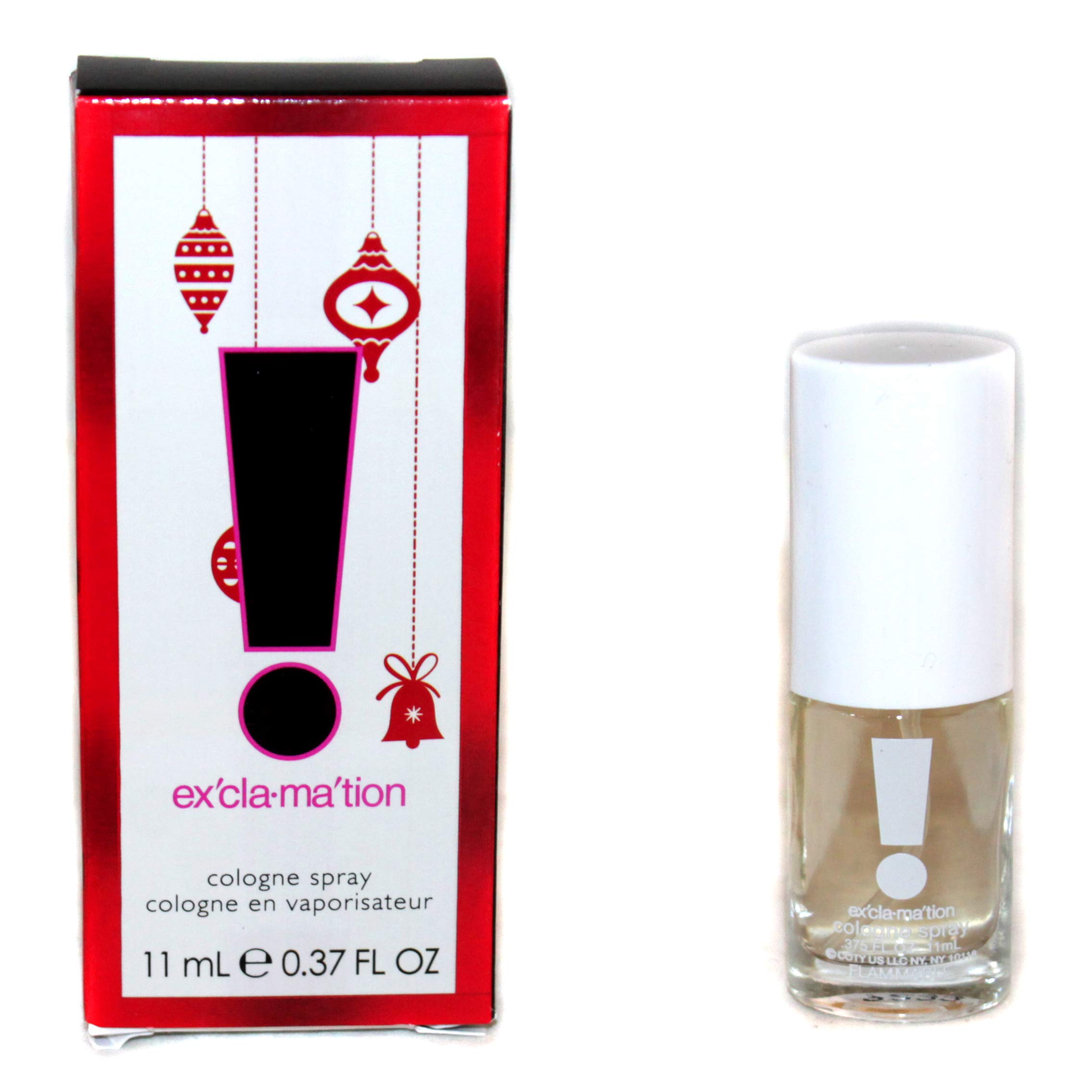Exclamation by Coty - Women's Cologne Spray Mini Travel Size (0.37 fl oz) - Holiday Gift Edition - Floral Fruity Fragrance for Everyday Wear & Special Occasions