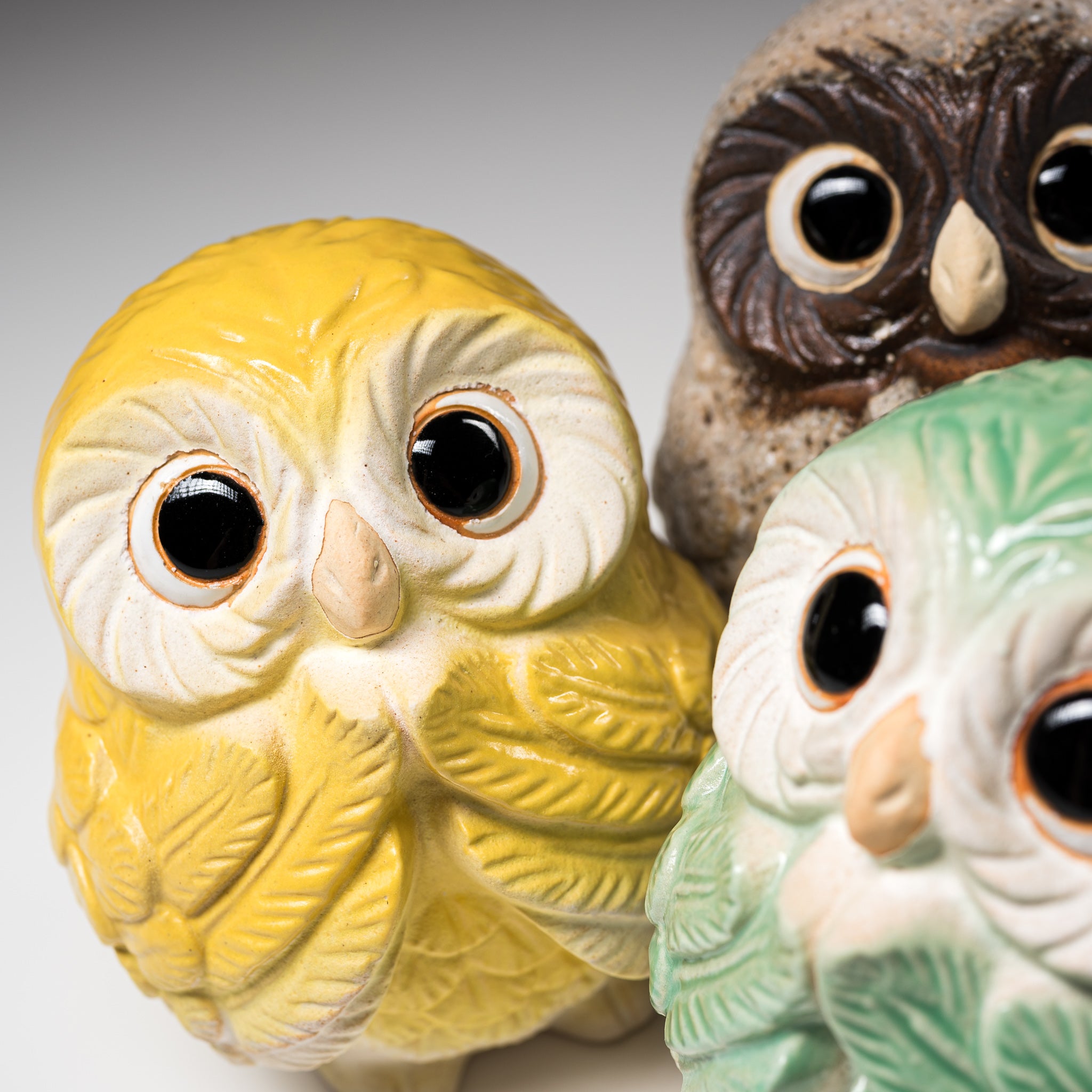 Authentic Shigaraki Ware Lucky Owl Ornament - 12cm Handcrafted Ceramic Lemon Design - Perfect for Home Decor, Zen Garden Accent & Japanese Tea Ceremony Gift