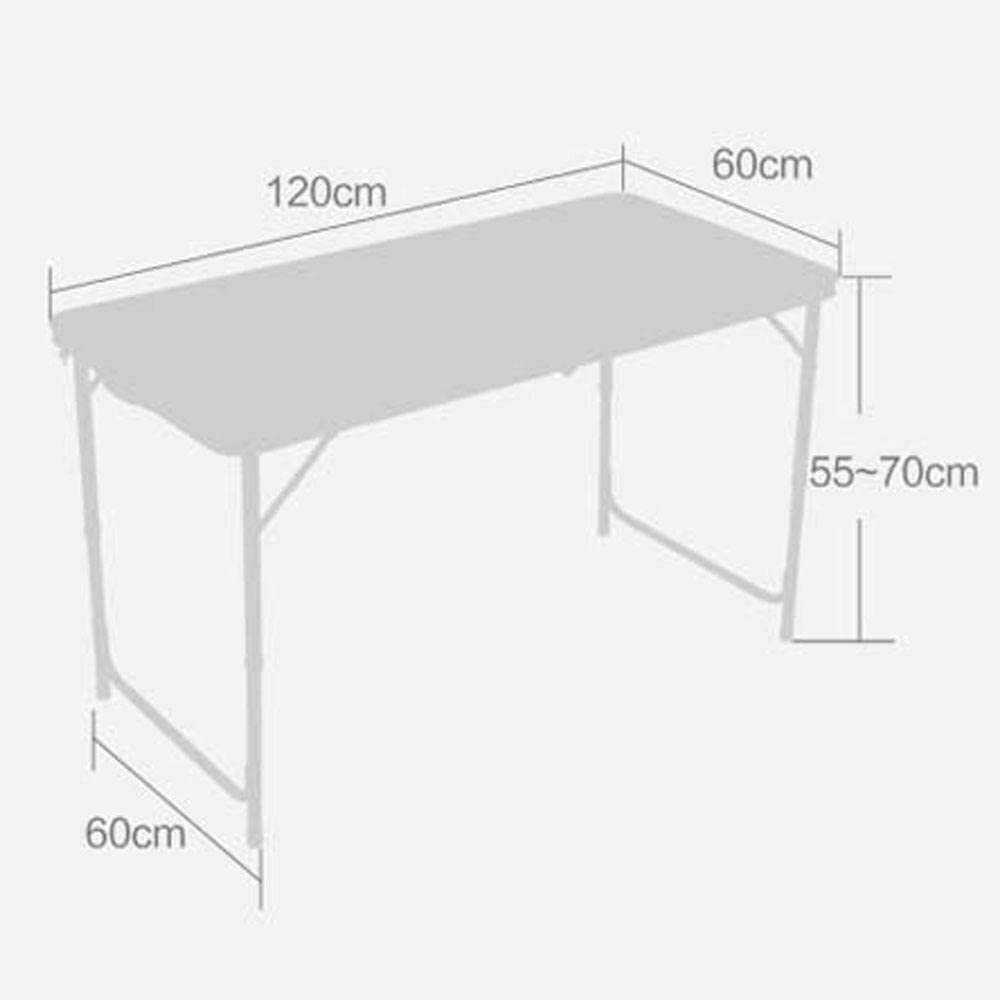 4FT Folding Aluminum Table - Portable Outdoor Camping Dining Table for Garden, BBQ, Party & Picnic | Lightweight Foldable Desk for Camping Gear, Patio Furniture & Kitchen Use