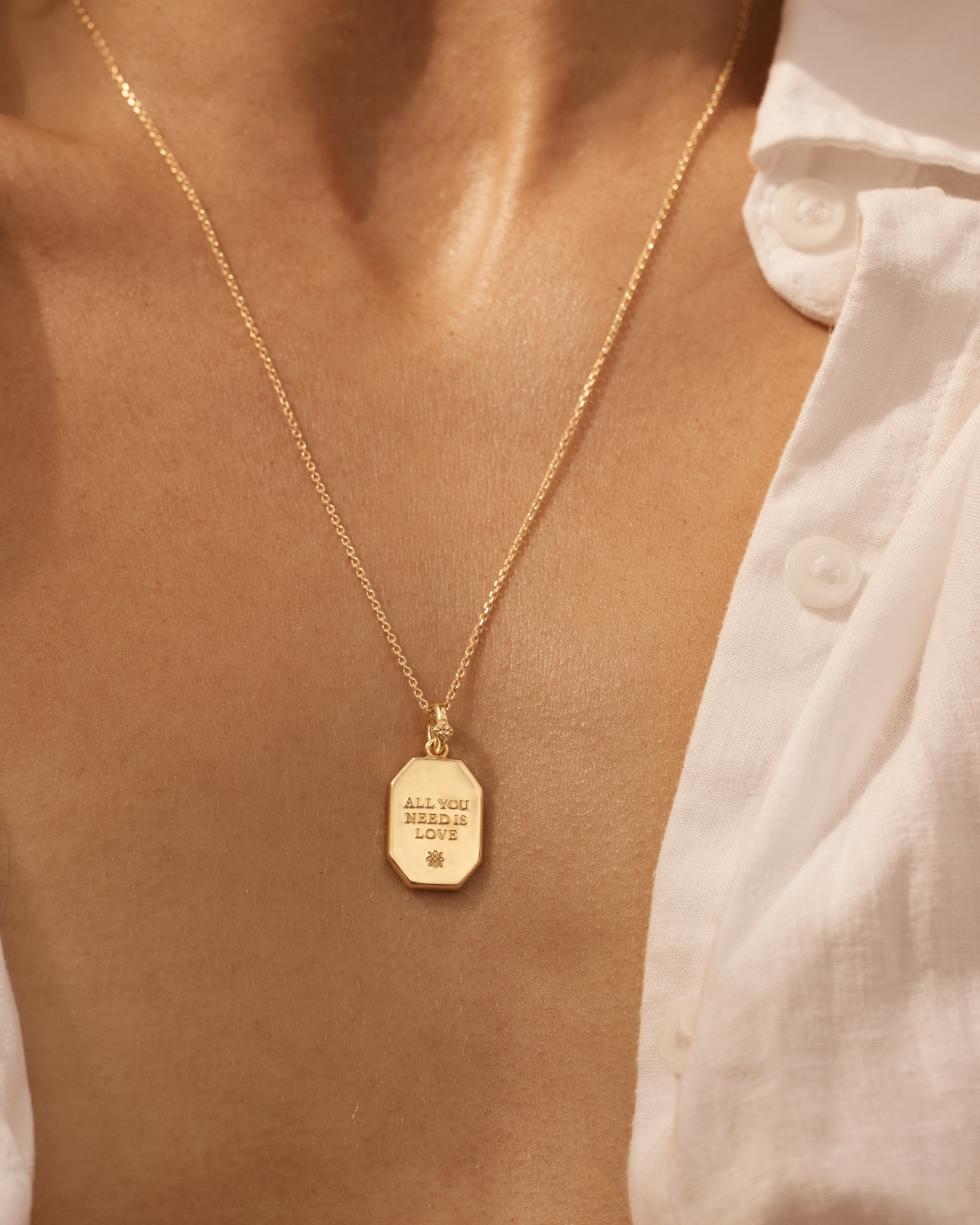18K Gold Vermeil Love Necklace for Women - Romantic Heart Pendant Jewelry Gift for Anniversary, Valentine's Day & Special Occasions