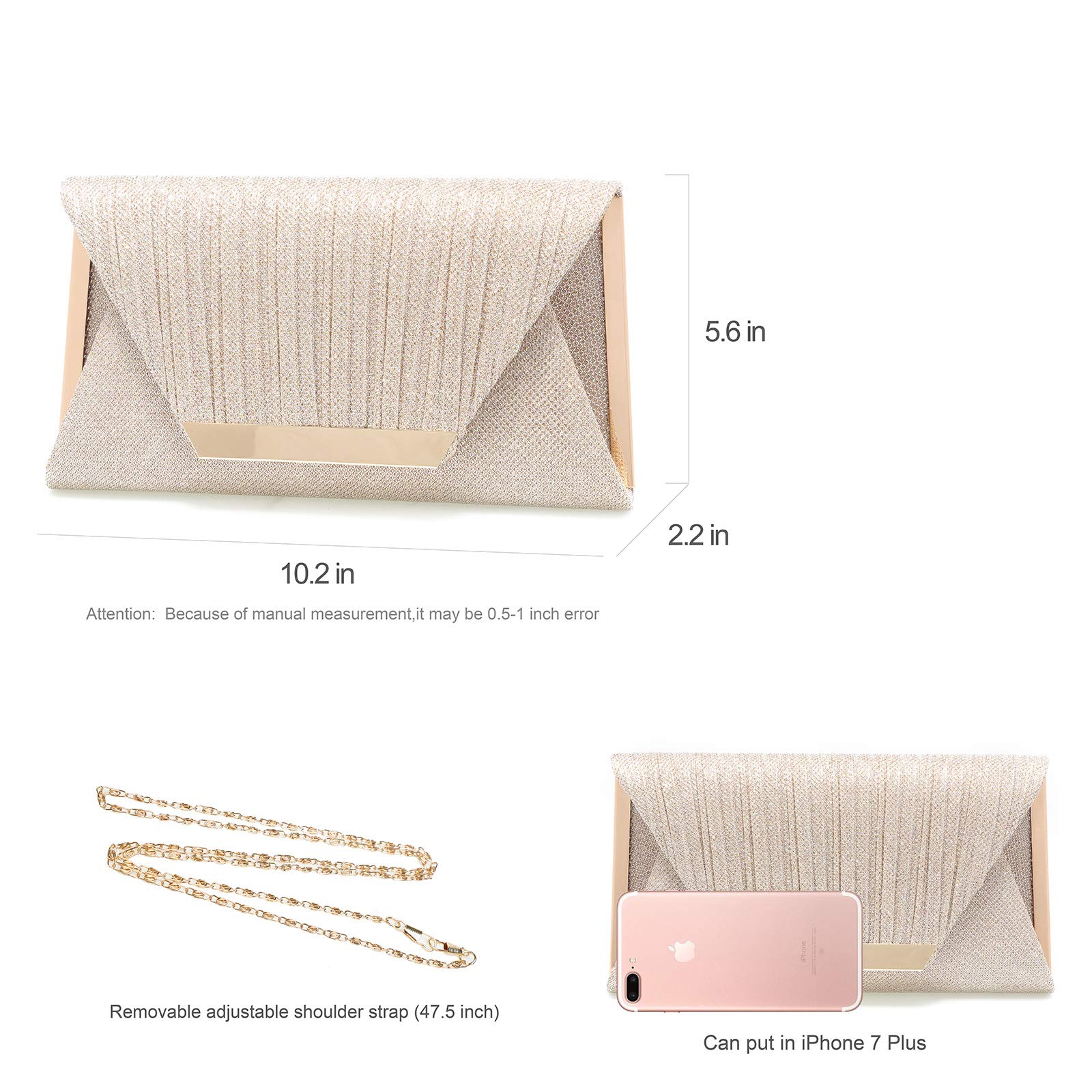 Mihawk Women's Evening Clutch Purse - Elegant Handbag for Parties, Weddings & Special Occasions | Fashionable Women's Accessories for Night Out & Formal Events