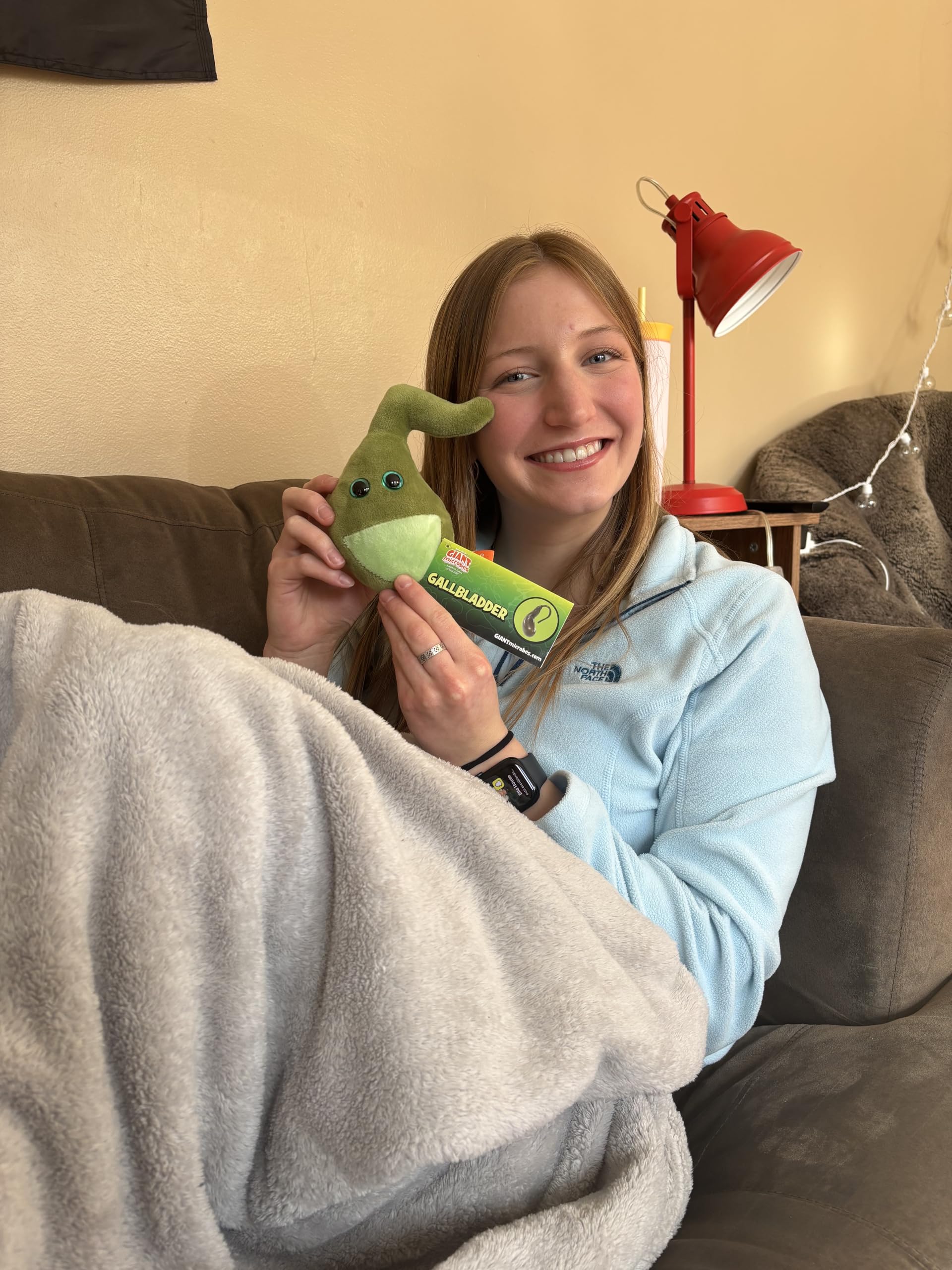 GIANTmicrobes Gallbladder Plush - Cute Biology Stuffed Animal Organ Toy, Perfect Get Well Gift for Gallbladder Surgery Recovery & Gastroenterology Enthusiasts | Great Hospital Gift & Science Education Tool for Kids & Adults