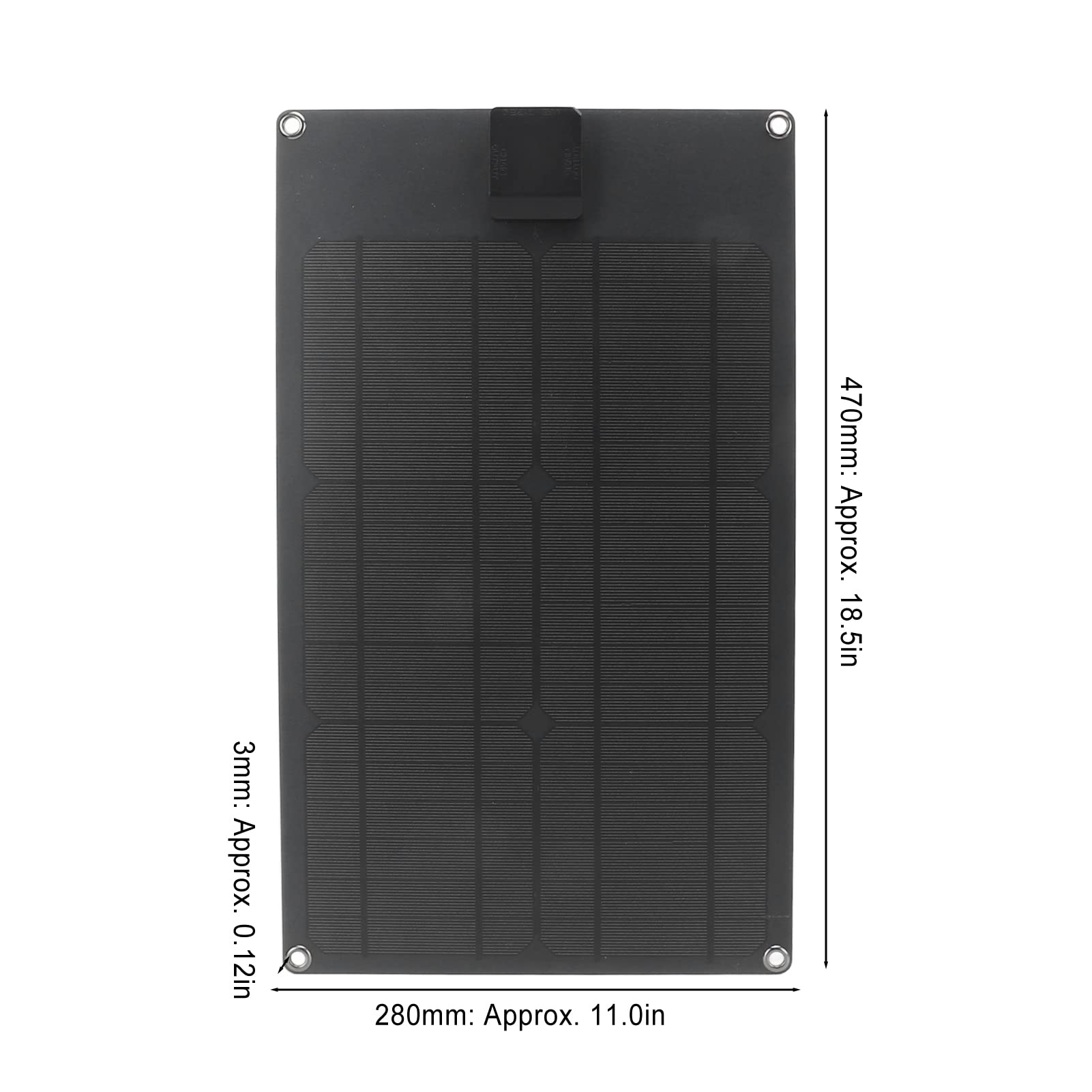 20W Solar Panel Charger - Universal, Waterproof, High-Efficiency Solar Power for Outdoor Camping, Hiking, RV & Emergency Use