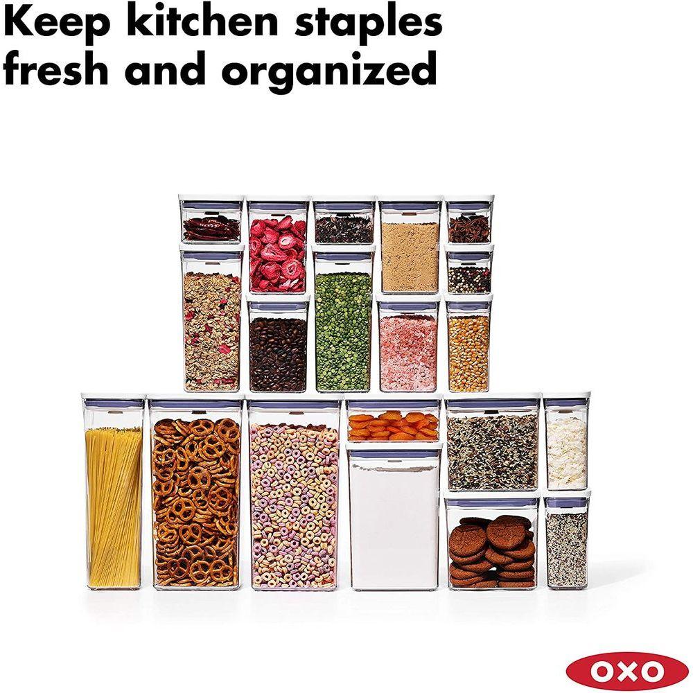 OXO Pop 2.0 20-Piece Airtight Food Storage Container Set - Perfect for Kitchen Pantry Organization & Bulk Food Storage